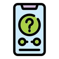 Anonymous smartphone icon vector flat