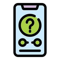 Anonymous smartphone icon vector flat