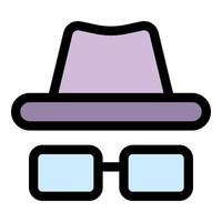 Anonymous hidden icon vector flat