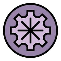 Api gear system icon vector flat