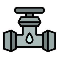 Kerosene pipeline icon vector flat