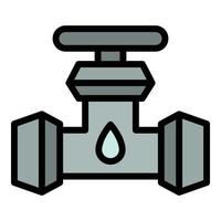 Kerosene pipeline icon vector flat