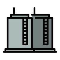 Kerosene storage icon vector flat