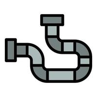 Kerosene pipe icon vector flat