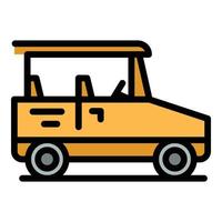 safari transporte icono vector plano