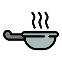 Soy sauce bowl icon vector flat