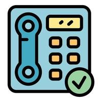 Accessible telephone icon vector flat