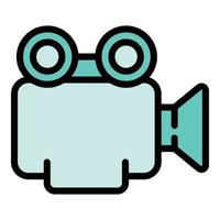 Video marketing icon vector flat