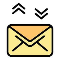 Email chatting icon vector flat