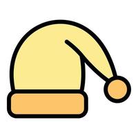 Sleeping hat icon vector flat