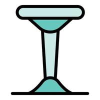 Bar table icon vector flat