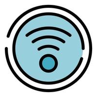 Accessible wifi point icon vector flat