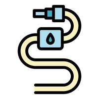 Filtered drinking water icon vector flat