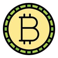 Bitcoin exchange icon vector flat