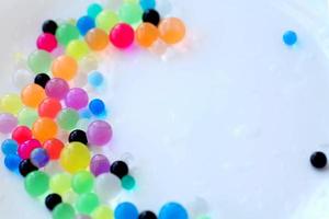 Decoration with hydrogel water balls - orbeez. photo