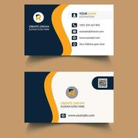 Business Card. Creative Modern And Corporate Business Card Template. Clean And Dark Business Card Template.  Professional Stylish Business Card Template. Visiting Card Template. Free Business Card vector