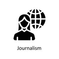 Journalism Vector  Solid Icons. Simple stock illustration stock