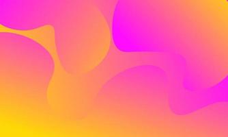 Abstract liquid pink and yellow gradient background vector