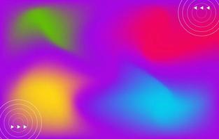 Gradient blur abstract background with colorful liquid vector