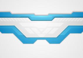 Blue and grey abstract technology background vector