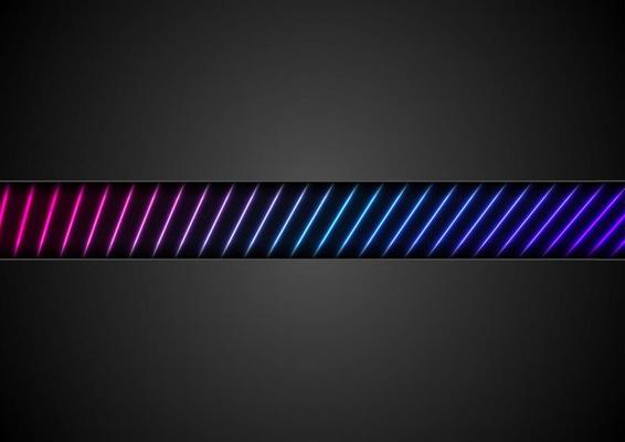 Black tech corporate abstract background with neon lines