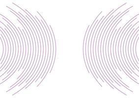 Violet circular lines abstract futuristic tech background vector