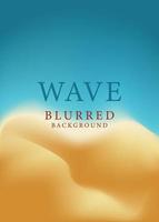 Sand wave, blurred background. Design template for poster, banner. Beautiful summer background in warm colors. Vector illustration.