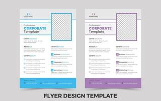 Business Corporate Flyer Design Template vector