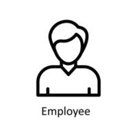 Employee  Vector   outline Icons. Simple stock illustration stock