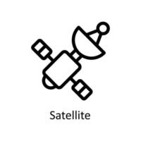 Satellite Vector  outline Icons. Simple stock illustration stock