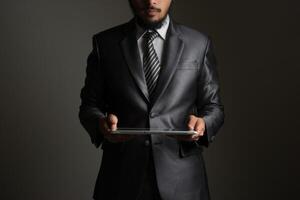 business man use tablets photo