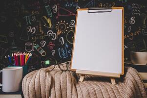 clipboard in classroom photo