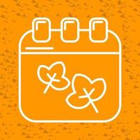 Autumn Calendar Vector Icon