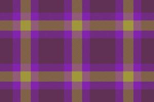 Check vector fabric. Plaid seamless texture. Pattern background tartan textile.