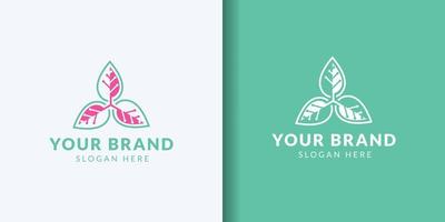 Green Tech Logo Template Design Vector