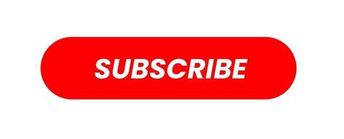 Subscribe button red color. vector illustration