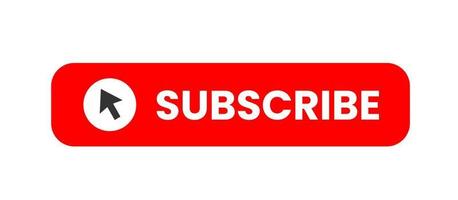 Subscribe button red color. vector illustration