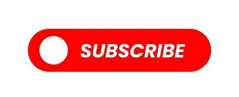 Subscribe button red color. vector illustration