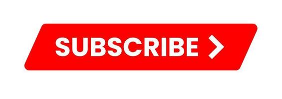 Subscribe button red color. vector illustration