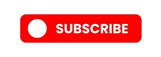 Subscribe button red color. vector illustration