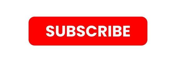 Subscribe button red color. vector illustration