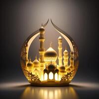 slamic Background for Ramadan and Eid Celebration created with photo