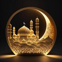 slamic Background for Ramadan and Eid Celebration created with photo