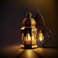 Islamic Background for Ramadan and Eid Celebration created with photo