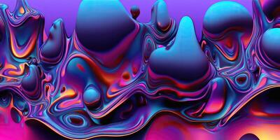 Colorful Flowing Waves and Streams. abstract background photo