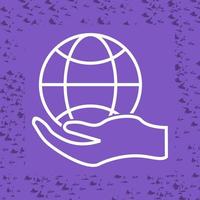 Global Hand Vector Icon
