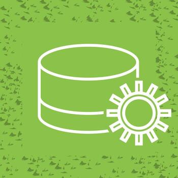 Database Setting Vector Icon