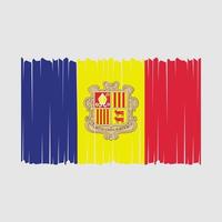 Andorra Flag Vector Illustration