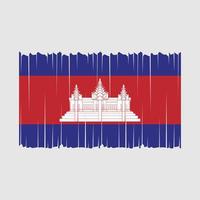 Cambodia Flag Vector Illustration