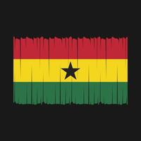 Ilustración de vector de bandera de Ghana